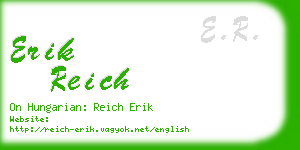 erik reich business card